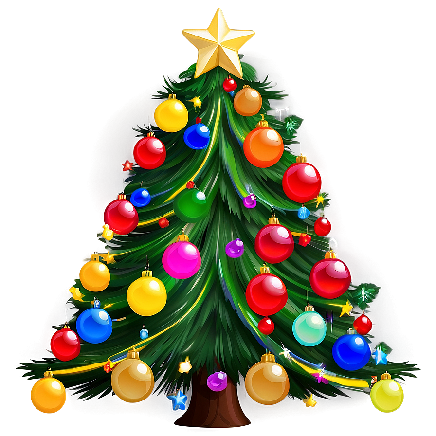 Merry Christmas Cartoon Tree Png 78 PNG Image