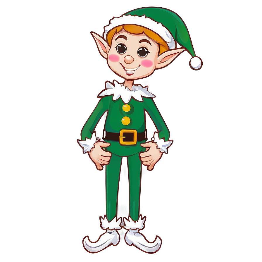 Merry Christmas Elf Design Png 24 PNG Image