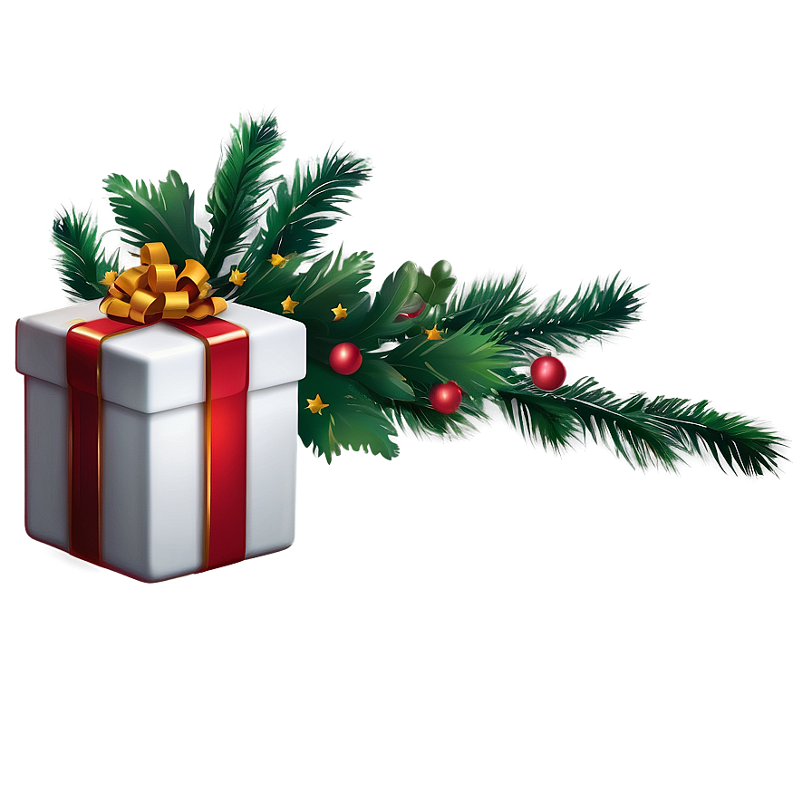 Merry Christmas Gift Box Png 05032024 PNG Image