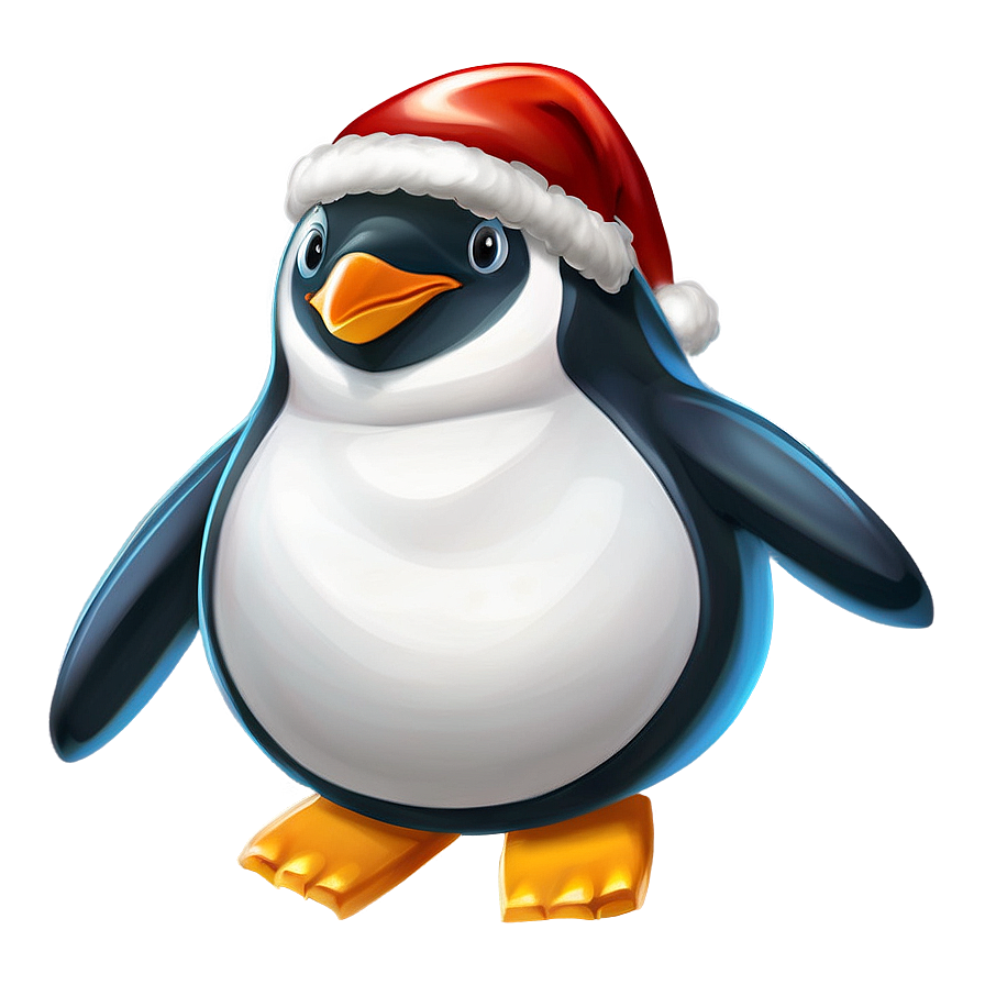 Merry Christmas Penguin Png Muq18 PNG Image