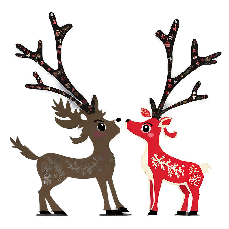 Merry Christmas Reindeer Png Hgr51 PNG Image