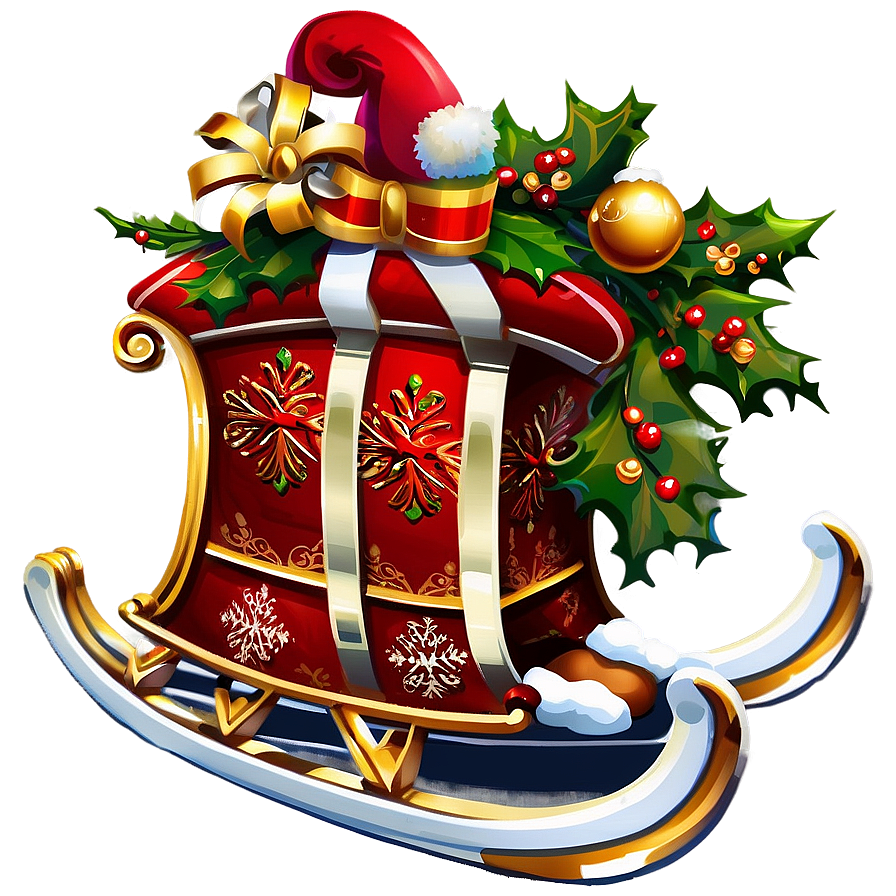 Merry Christmas Sleigh Png Xtl7 PNG Image