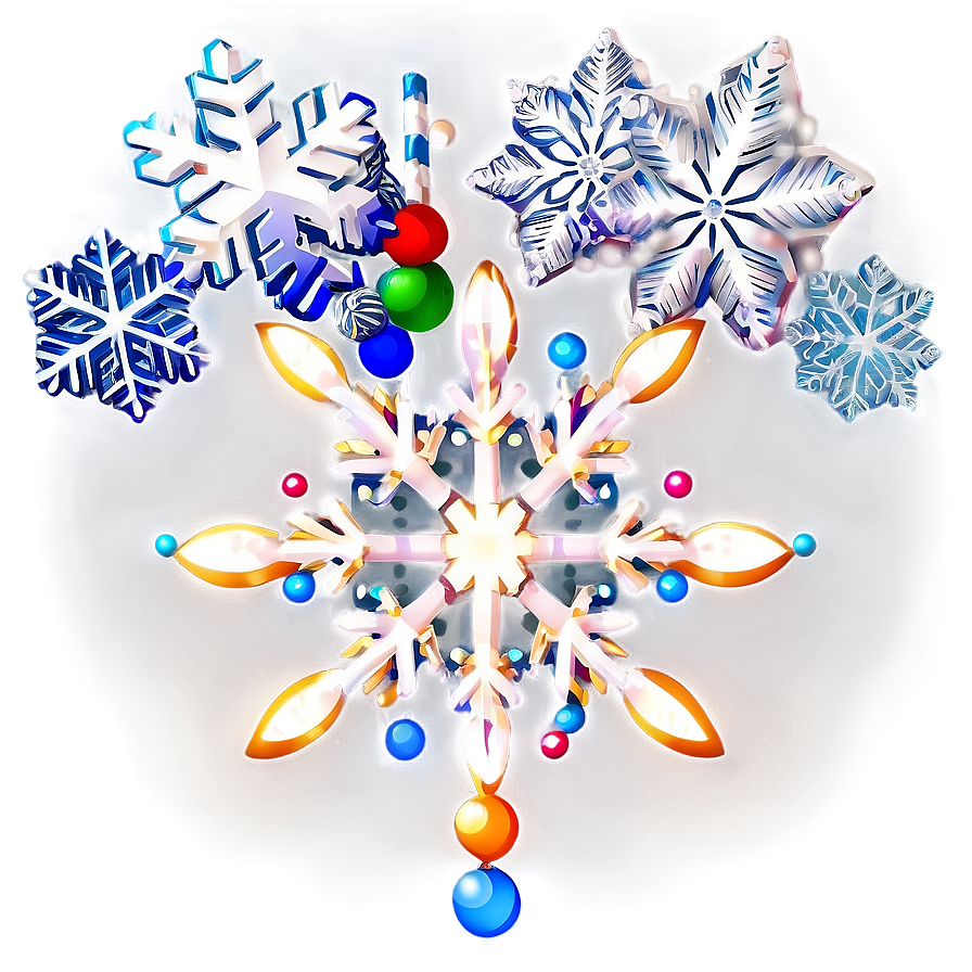 Merry Christmas Snowflake Png 05032024 PNG Image