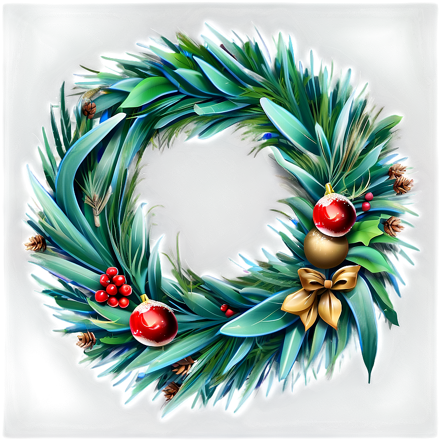 Merry Christmas Wreath Png 05032024 PNG Image