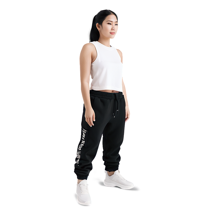 Mesh Black Sweatpants Png 06132024 PNG Image