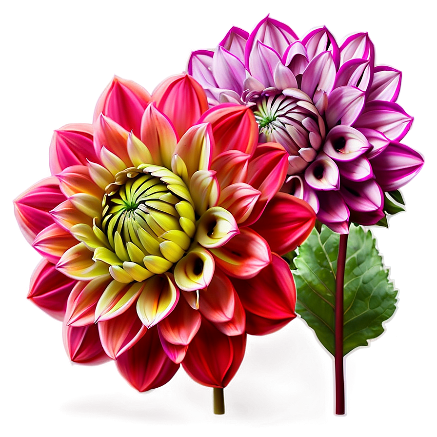 Mesmerizing Dahlia Png Hyp PNG Image