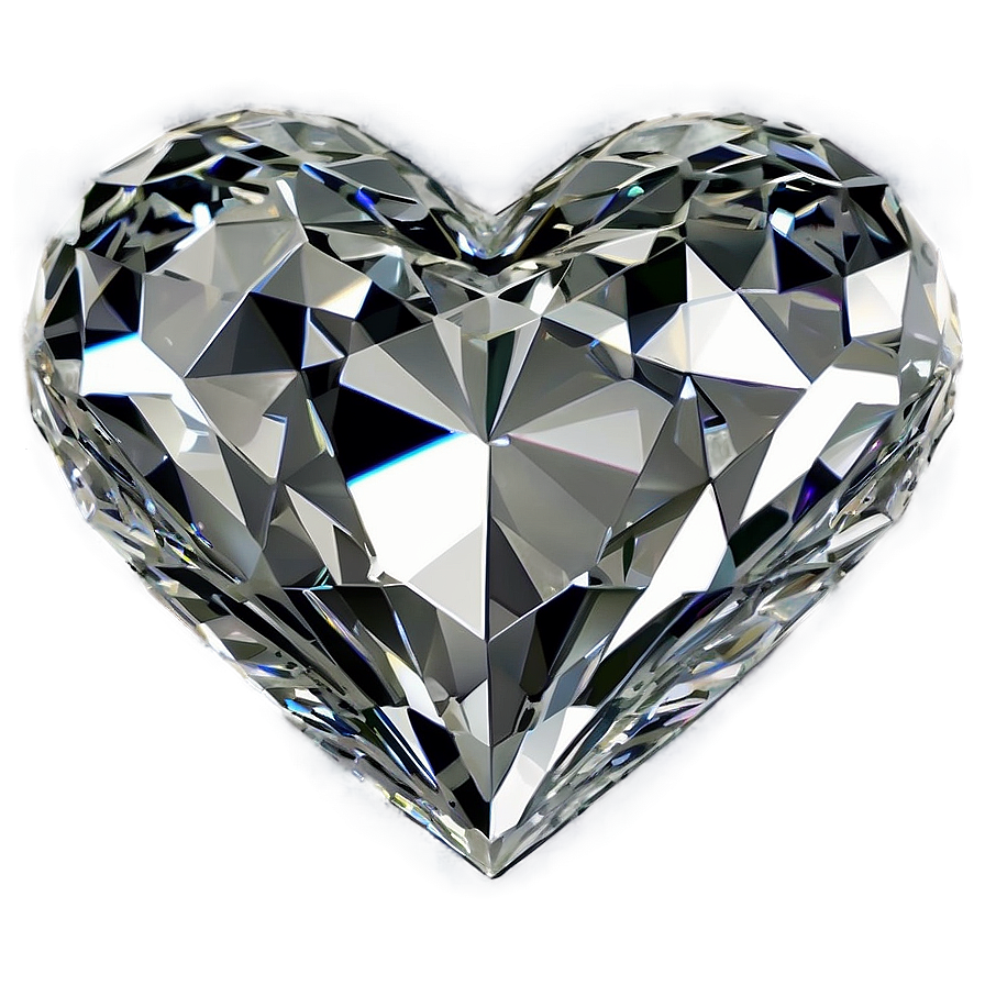 Mesmerizing Diamond Heart Essence Png 67 PNG Image