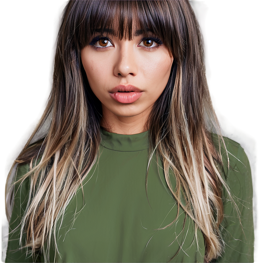 Messy Bangs Look Png 48 PNG Image