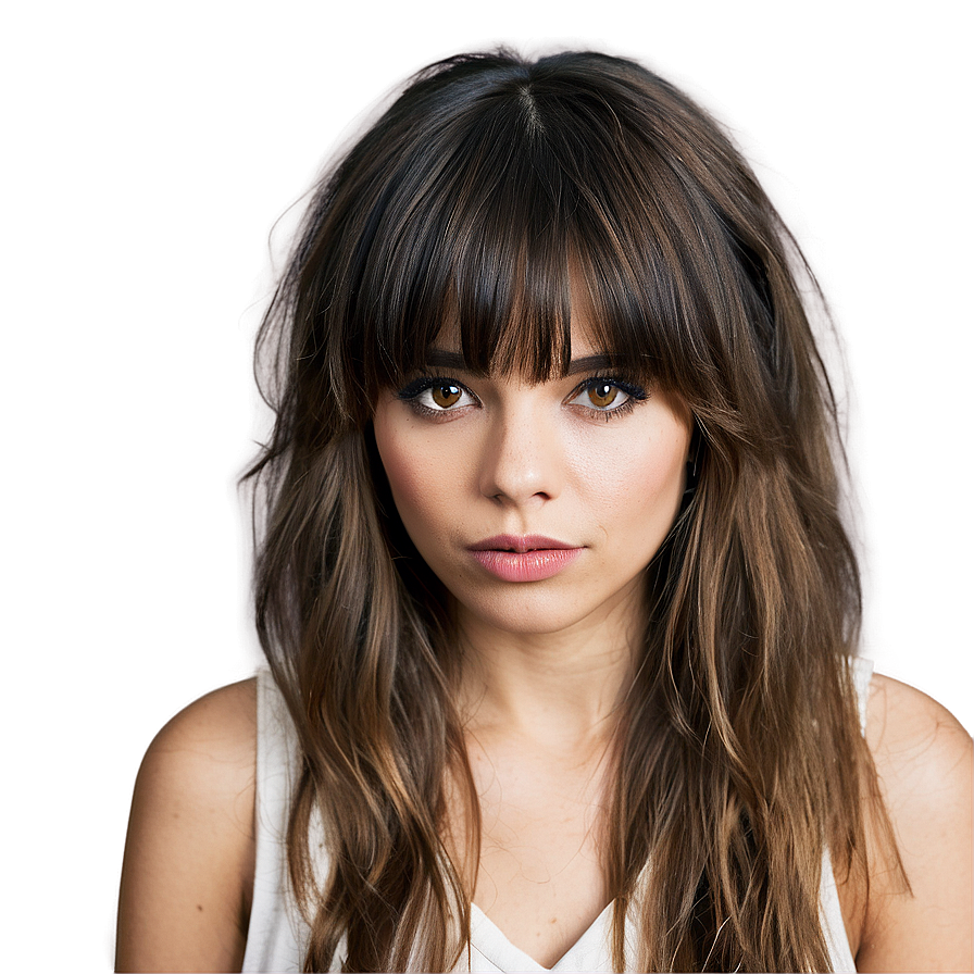 Messy Bangs Look Png Pmd PNG Image