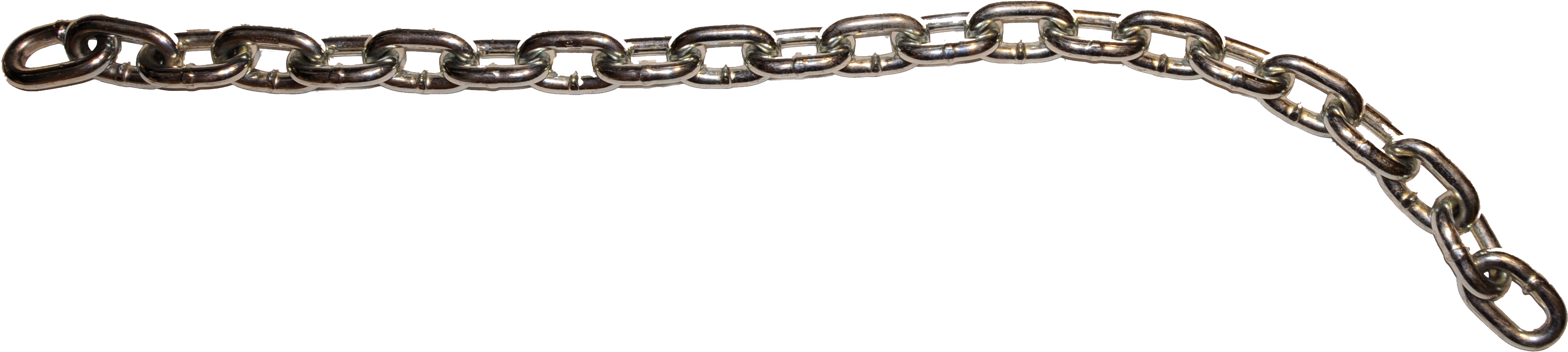 Metal Chain Link Segment PNG Image