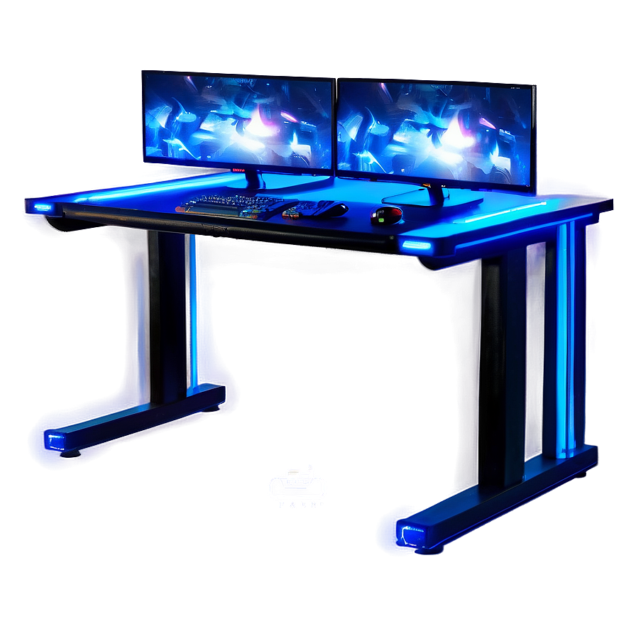 Metal Frame Gaming Desk Png 06212024 PNG Image