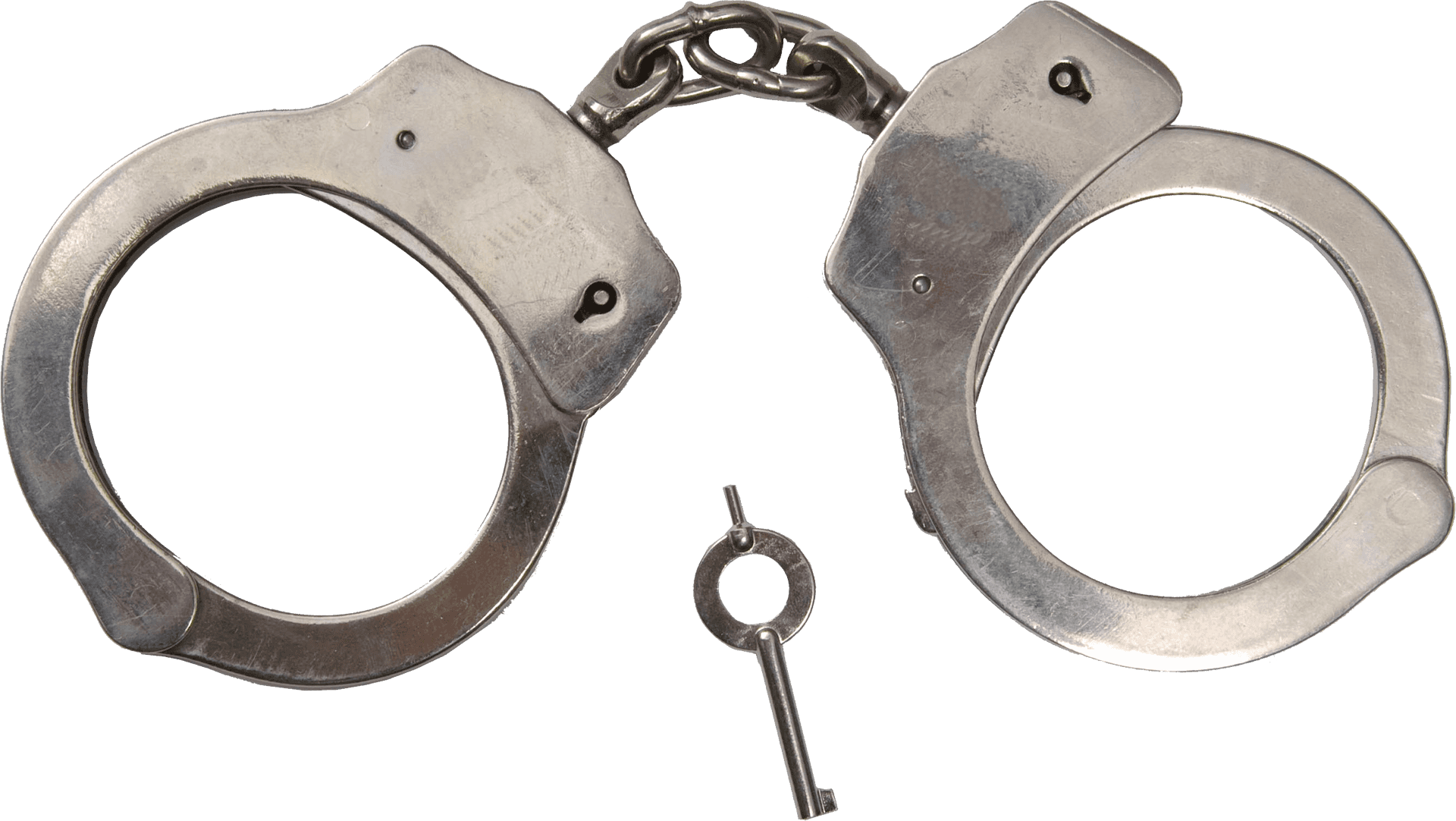 Metal Handcuffswith Key PNG Image