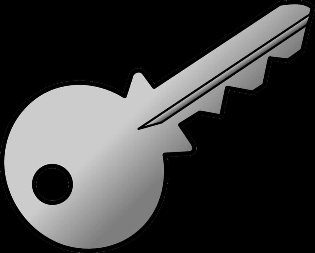 Metal Key Graphic PNG Image