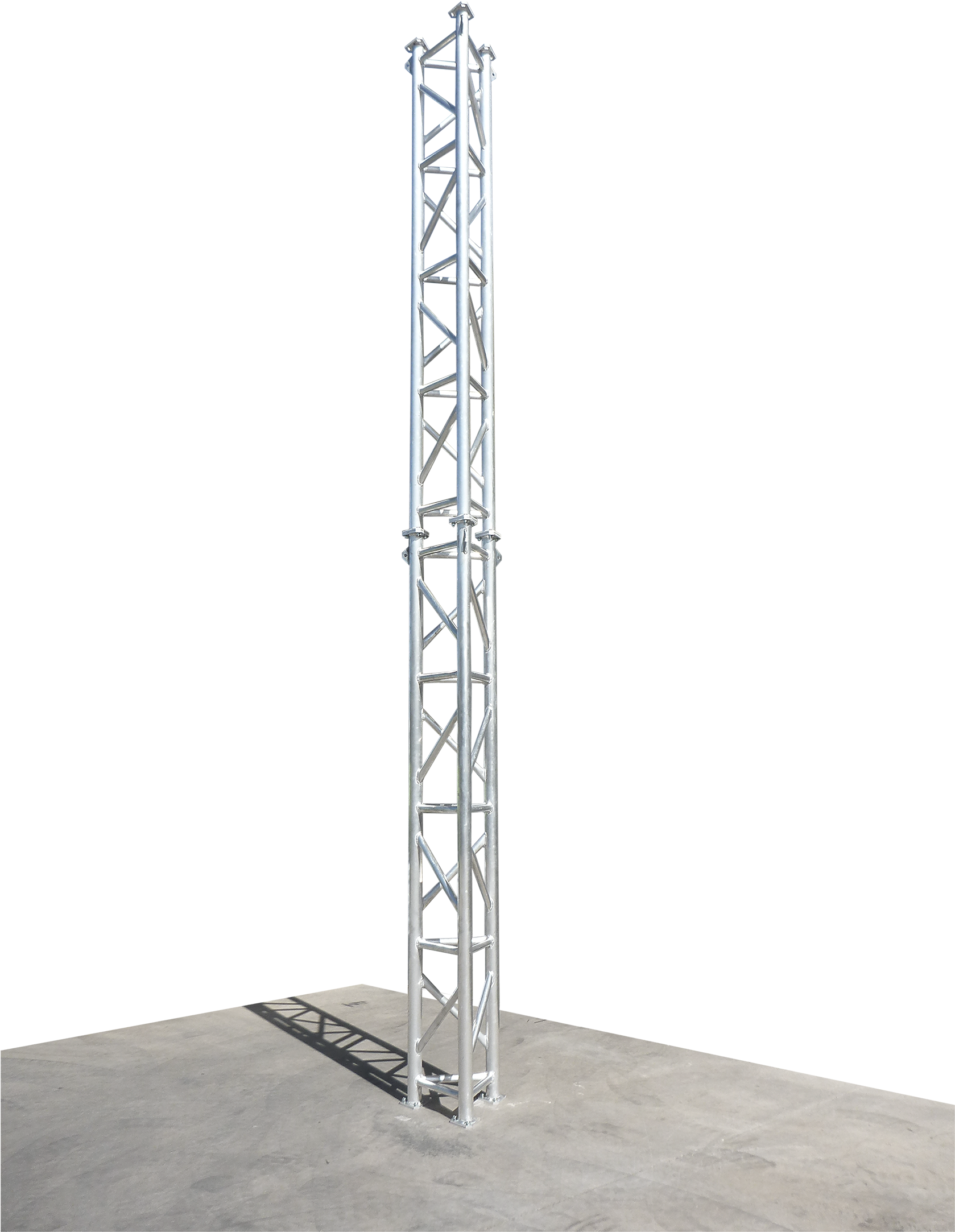 Metal Lattice Tower Structure PNG Image