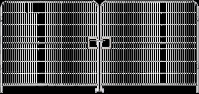 Metal Security Fence Gates PNG Image