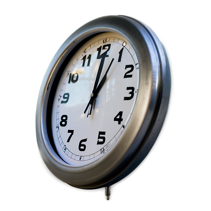 Metal Wall Clock Png 06262024 PNG Image