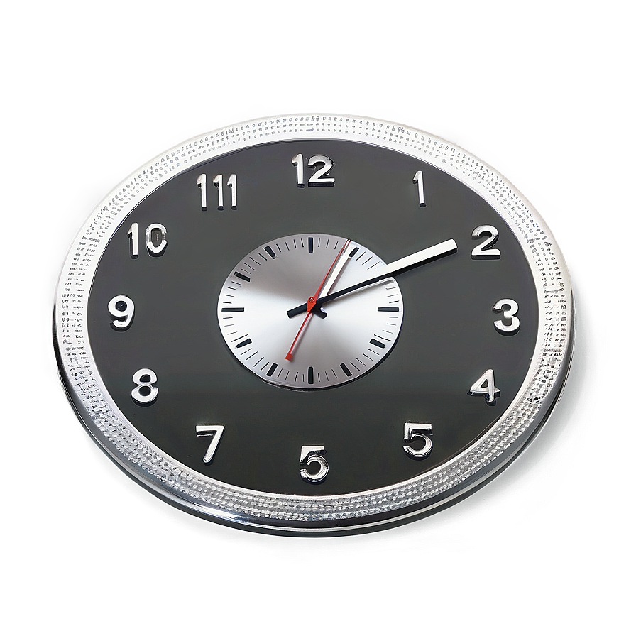 Metal Wall Clock Png 06262024 PNG Image