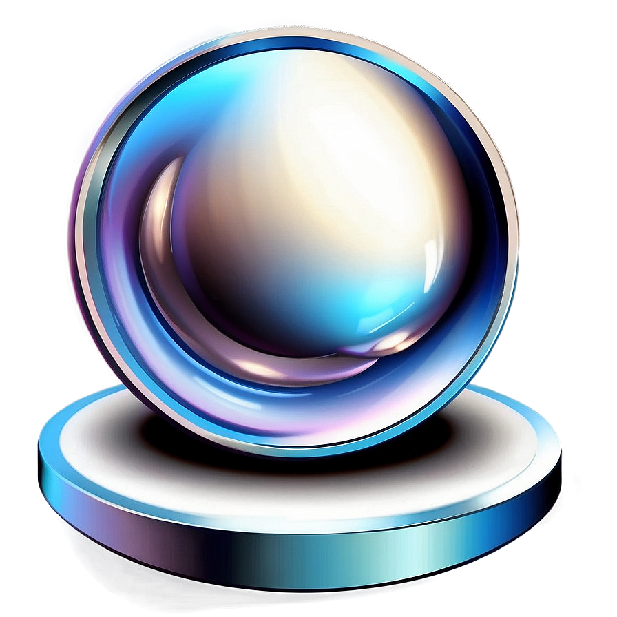 Metallic 3d Circle Illustration Png Oyy PNG Image