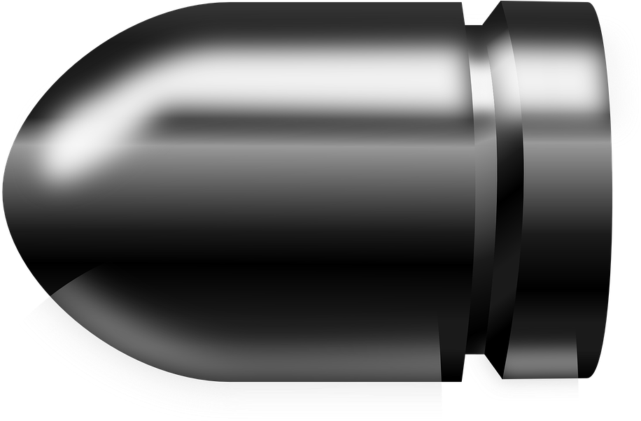 Metallic Bullet3 D Rendering PNG Image