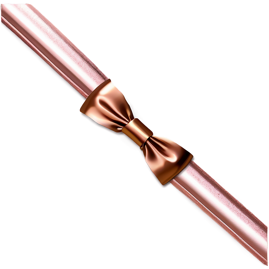 Metallic Copper Gift Bow Png Sww59 PNG Image