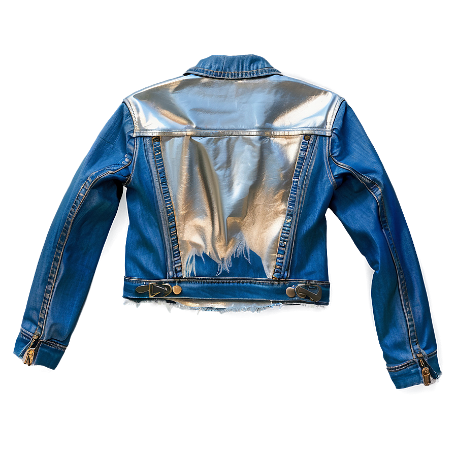 Metallic Denim Jacket Png Lix PNG Image