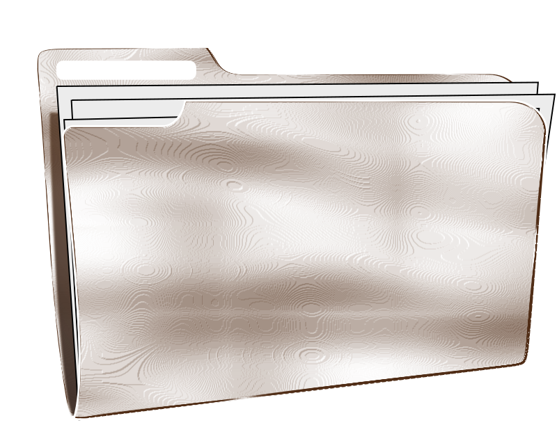 Metallic File Folder Icon PNG Image