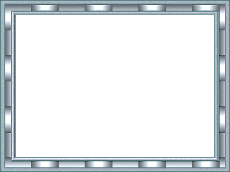 Metallic Frame Black Background PNG Image