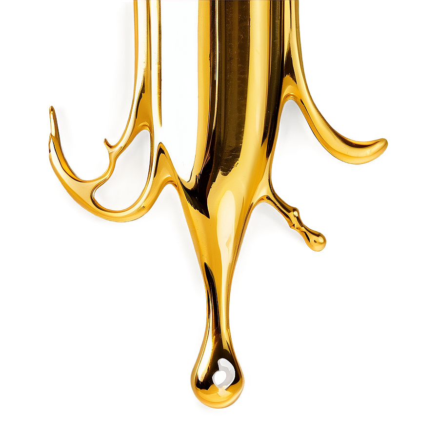 Metallic Gold Glitter Drip Png 97 PNG Image