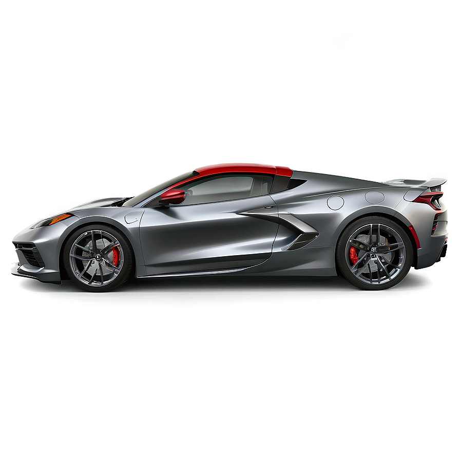 Metallic Grey Corvette C8 Png 99 PNG Image