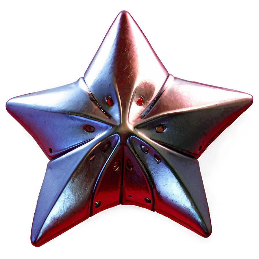 Metallic Red Star Png Ttr96 PNG Image