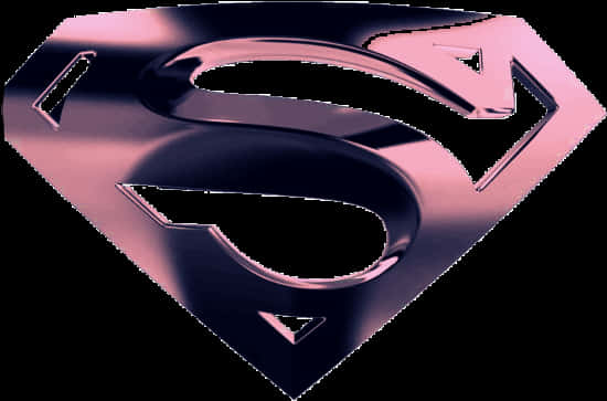 Metallic Superman Logo PNG Image