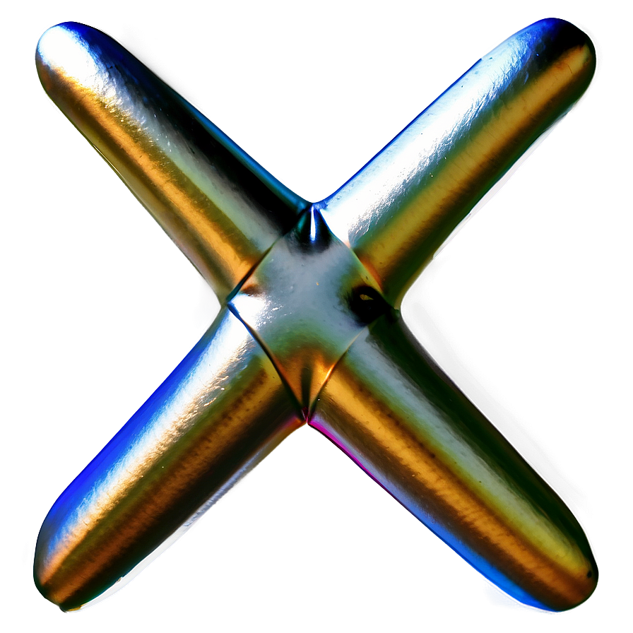 Metallic X Mark Png 05252024 PNG Image