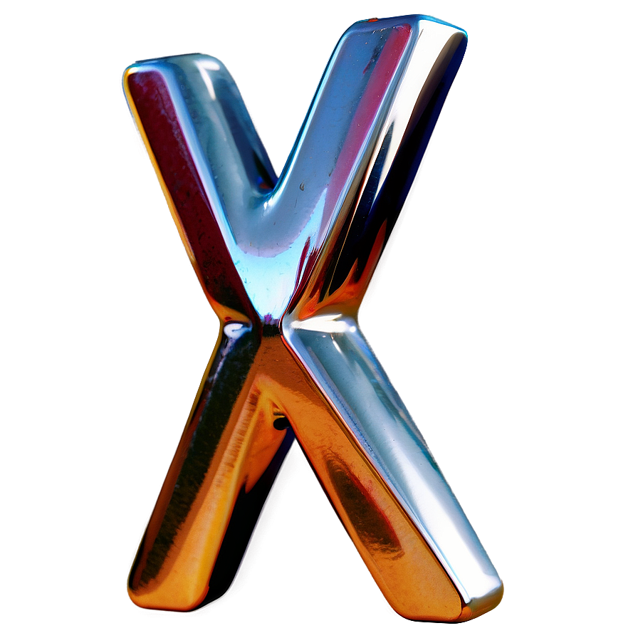 Metallic X Mark Png 05252024 PNG Image