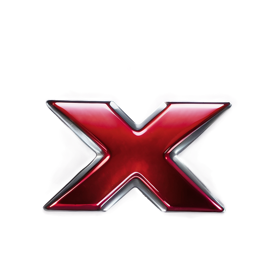 Metallic X Mark Png Xnv PNG Image