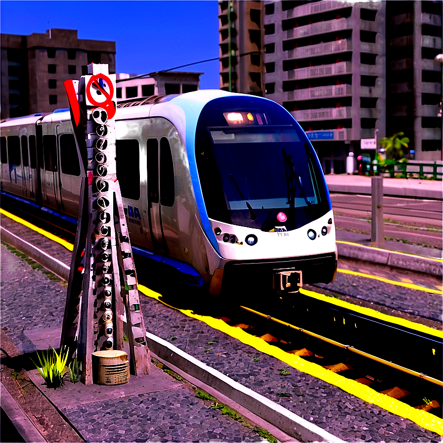 Metro Rail Crossing Png Aoq6 PNG Image