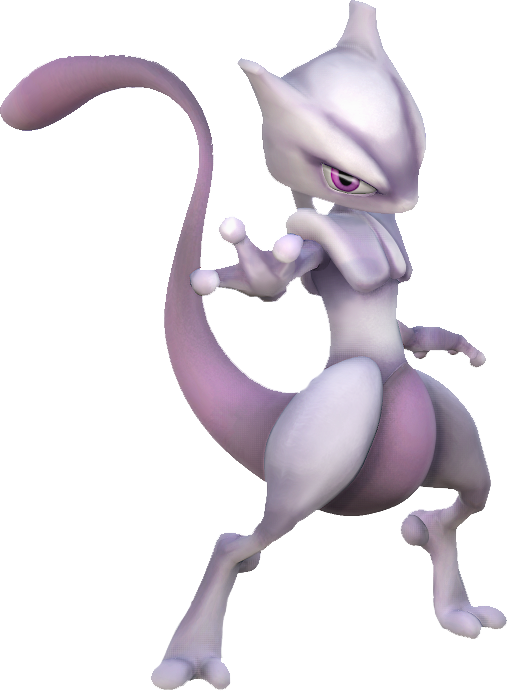 Mewtwo Pokemon Character PNG Image