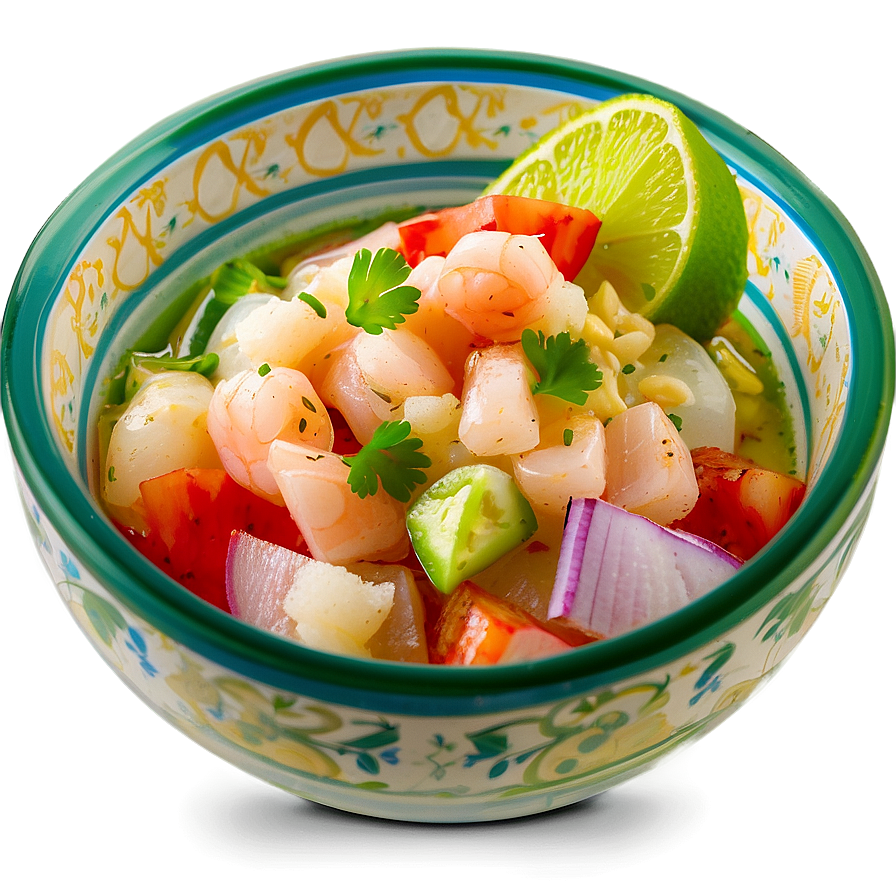 Mexican Ceviche Seafood Png Ebi PNG Image