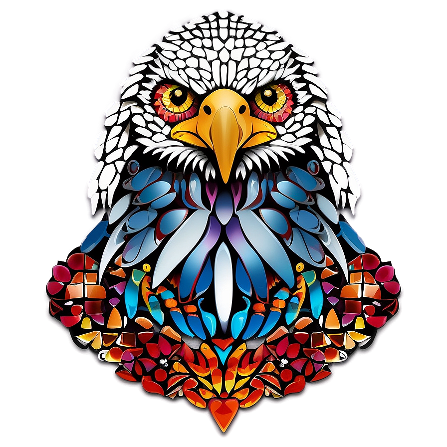 Mexican Eagle Mosaic Png Hbp91 PNG Image