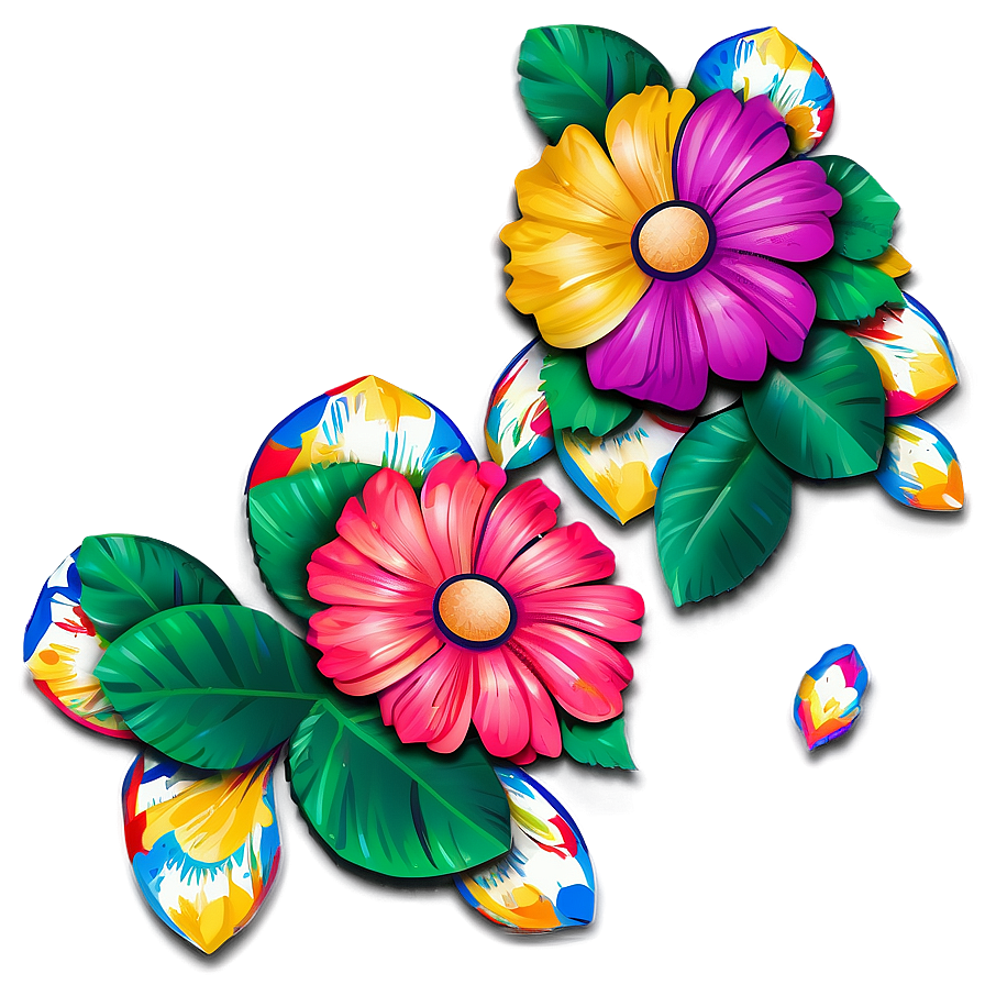 Mexican Fiesta Flowers Png Ioh PNG Image