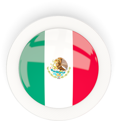 Mexican Flag Badge PNG Image