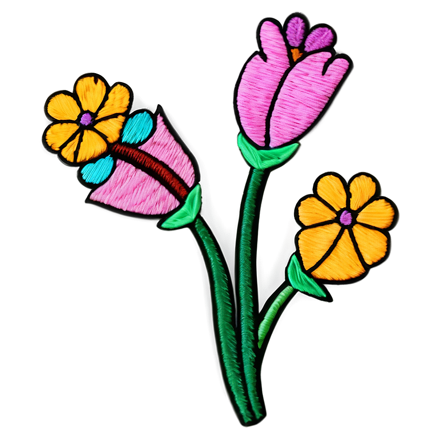 Mexican Flower Embroidery Designs Png Woc5 PNG Image