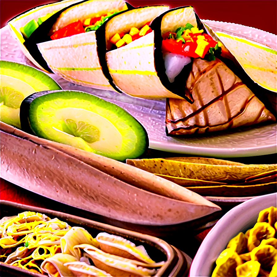 Mexican Food Buffet Png Ivf PNG Image