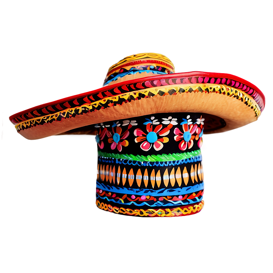 Mexican Hat Design Png 06122024 PNG Image