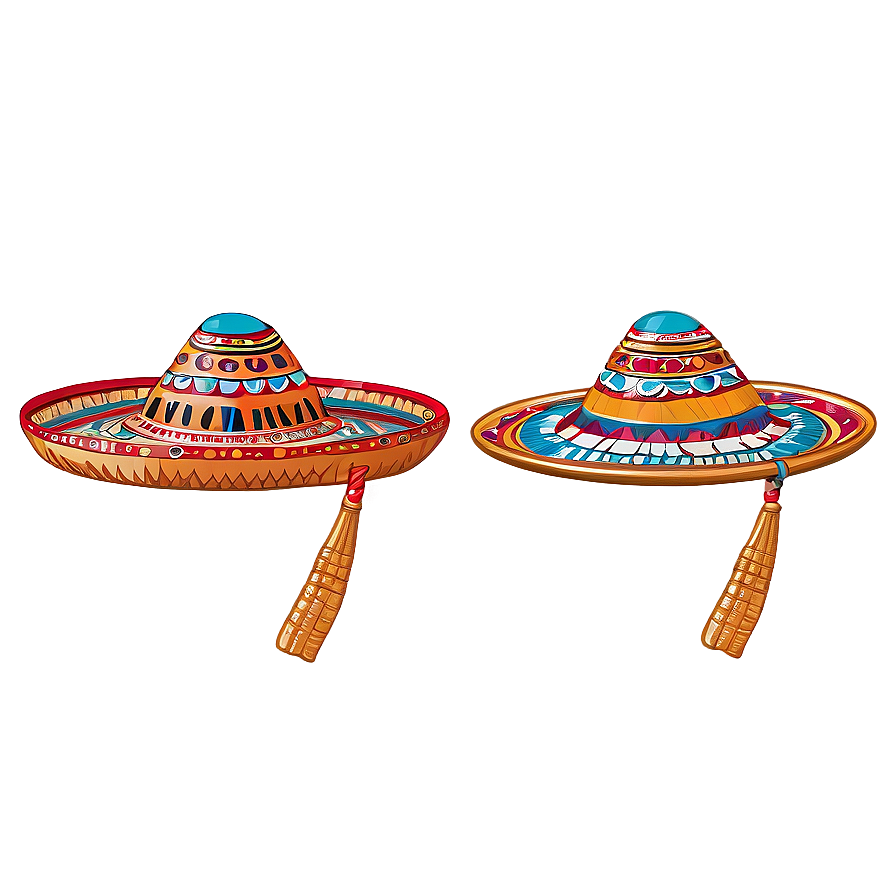 Mexican Hat With Cultural Motifs Png Ien PNG Image