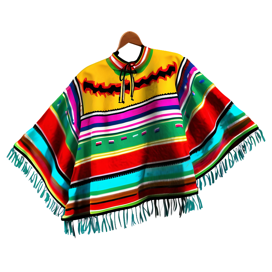 Mexican Poncho Cultural Icon Png Ytp57 PNG Image