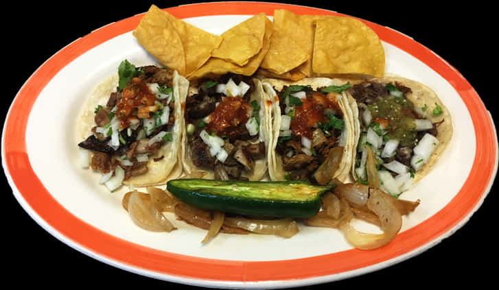 Mexican Tacoswith Sides PNG Image