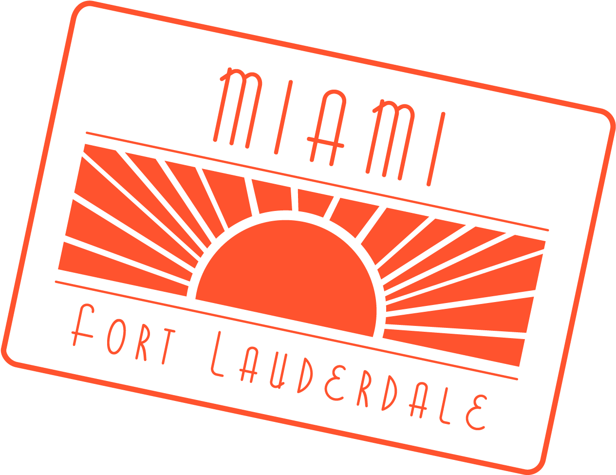 Miami Fort Lauderdale Graphic PNG Image