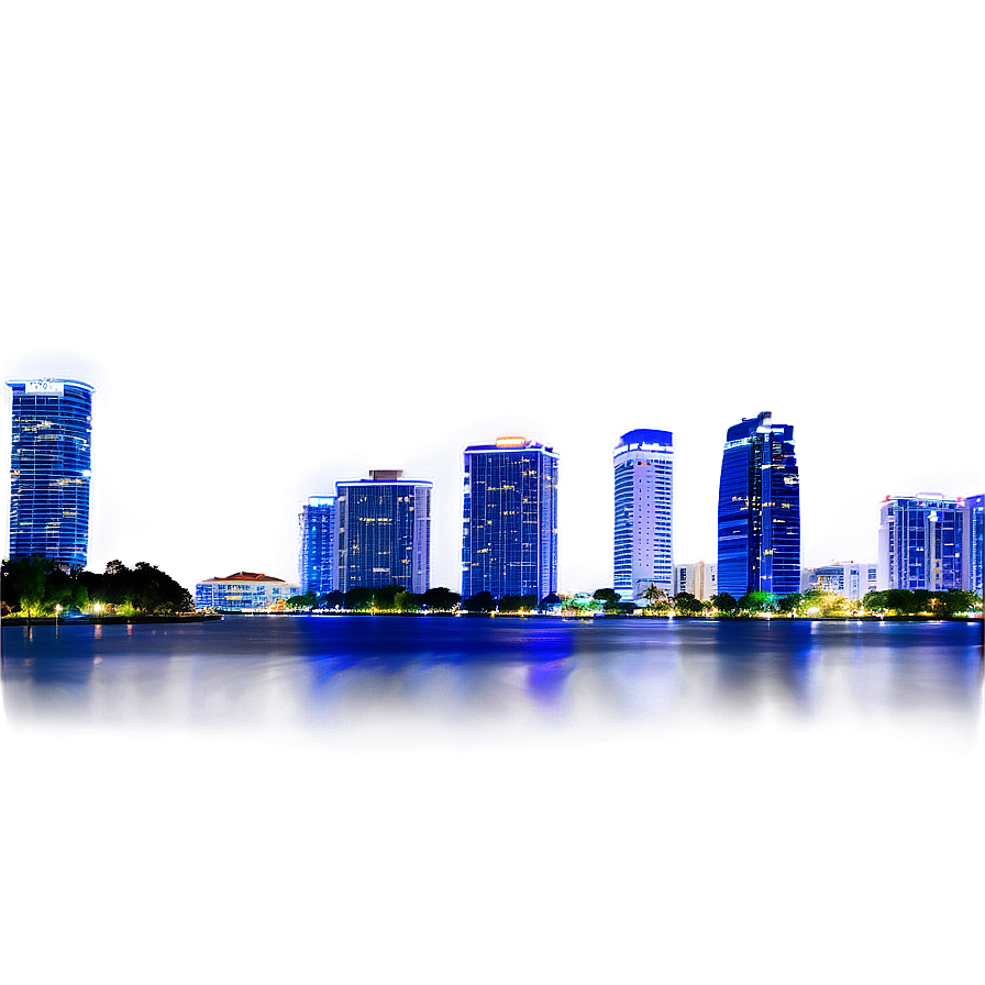 Miami Skyline From Bayfront Park Png 06272024 PNG Image