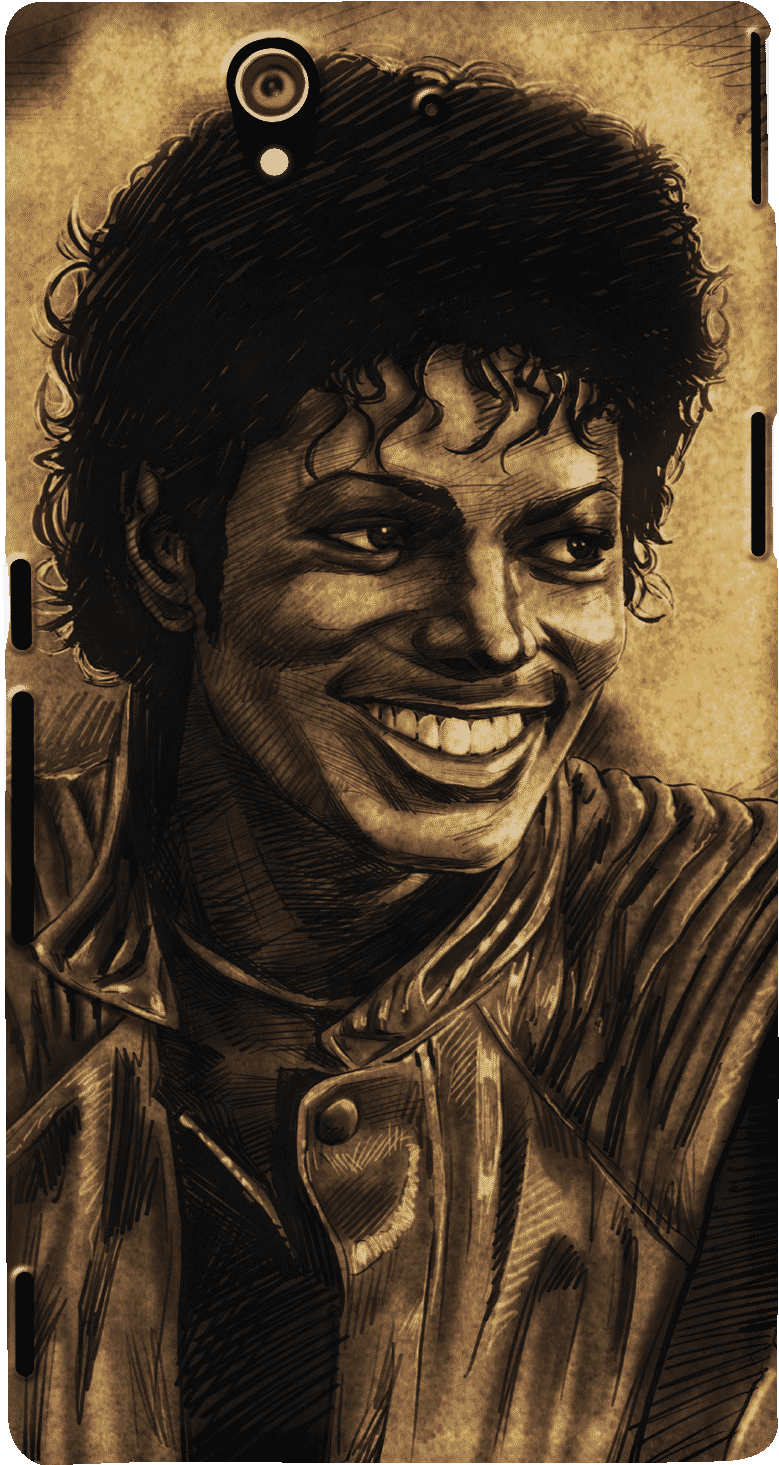 Michael Jackson Sketch Artwork PNG Image