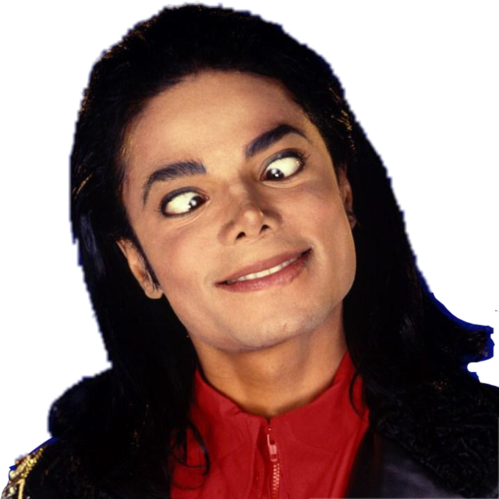 Michael Jackson Smiling Portrait PNG Image